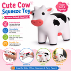 Cute Cow Squishy Squeeze Toy – Soft Sensory Fidget Toy for Kids