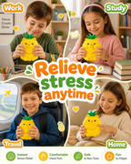 Pineapple Bear Squishy Toy – Cute Squeeze Fidget Toy for Kids & Adults