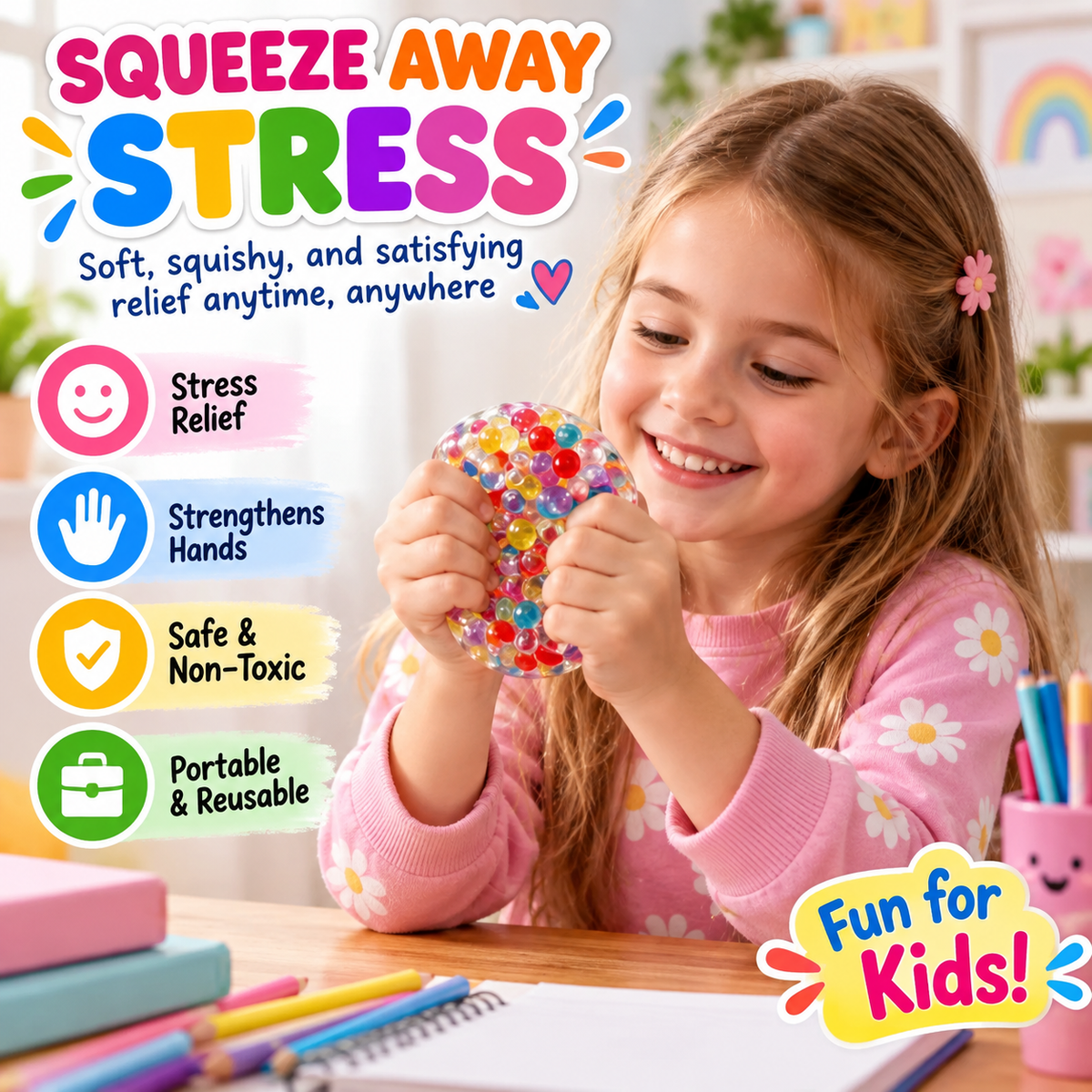 Crunchy Squishy Stress Ball Toys - Squeeze Balls Fidget Toys for Adults - Grape Noisy Squishy Ball for Relieve Stress Crunchy Sensory Toy