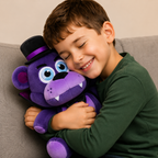 Purple Devil Bear Plush Toy – Cute Vampire Stuffed Animal with Top Hat & Cape