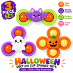 Halloween Suction Cup Spinner Bath Toys Travel Toys for Baby Boy Girl