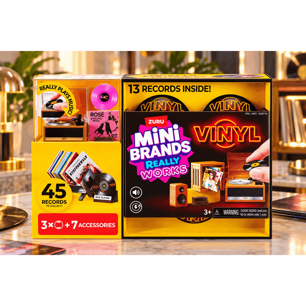 Zuru Mini Brands Mini Vinyls Playset with Three Capsules