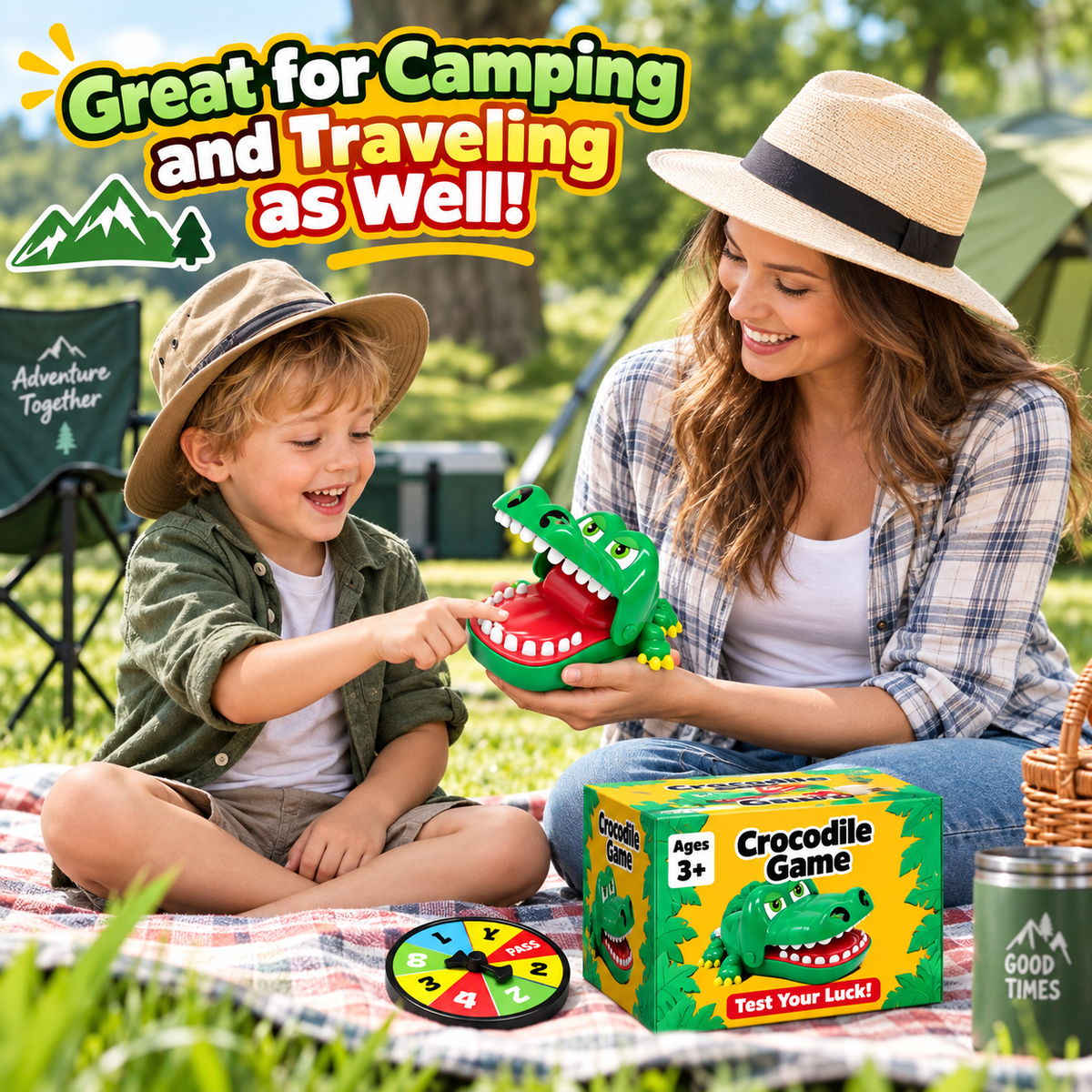 Upgraded Crocodile Teeth Dentist Game For Kids, Alligator Push Teeth Down - Funny Board Game