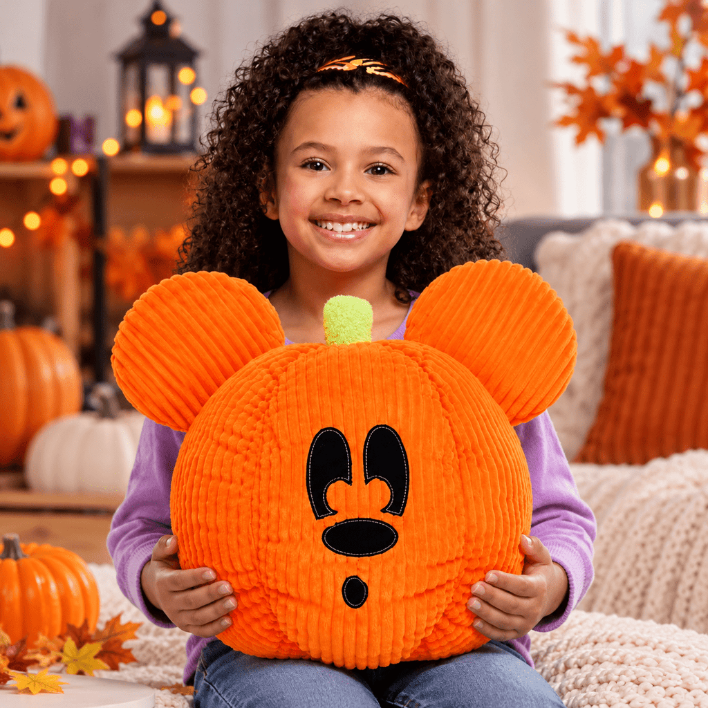 Just Play Disney Halloween Large Orange Mickey Plush
