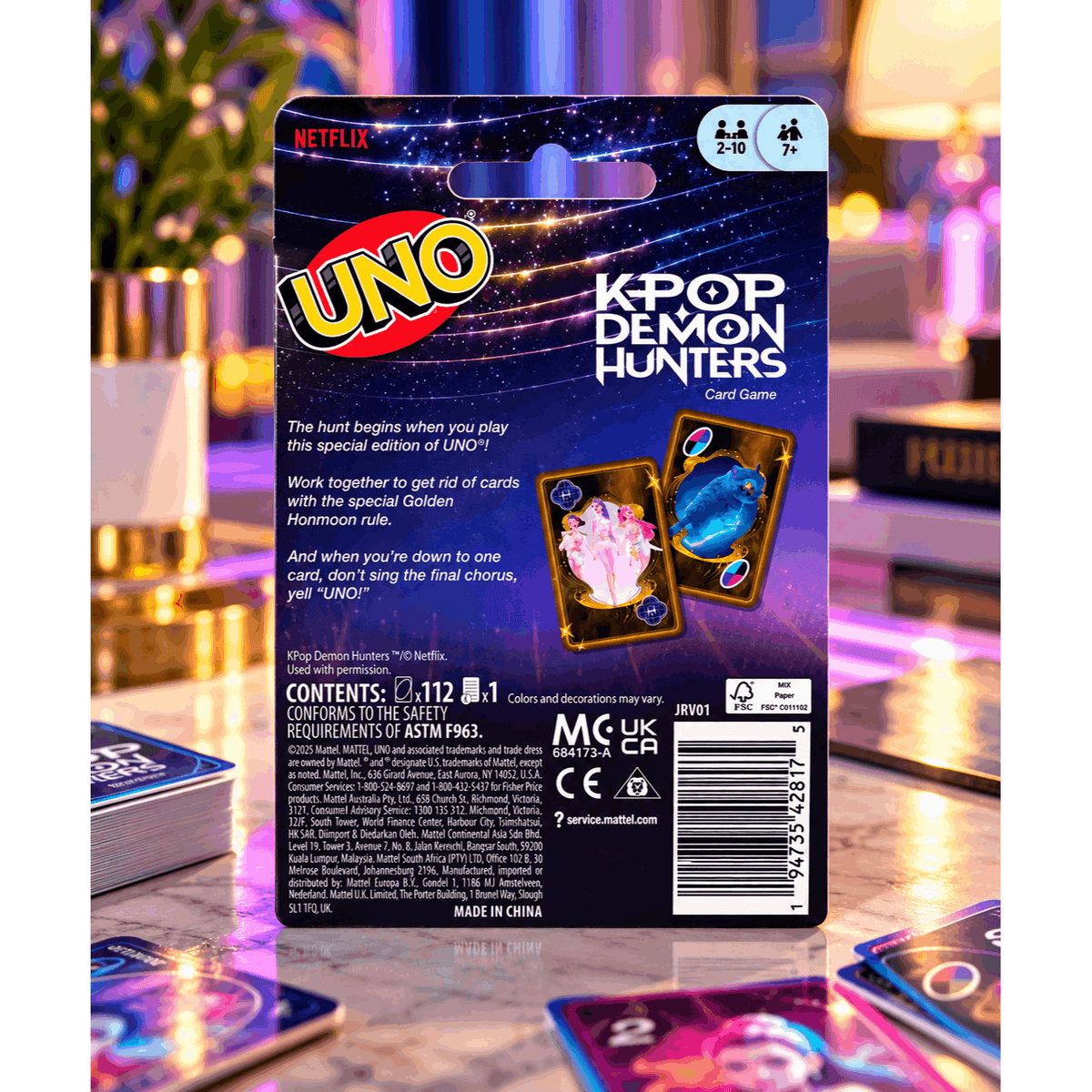 Mattel UNO KPop Demon Hunters Card Game