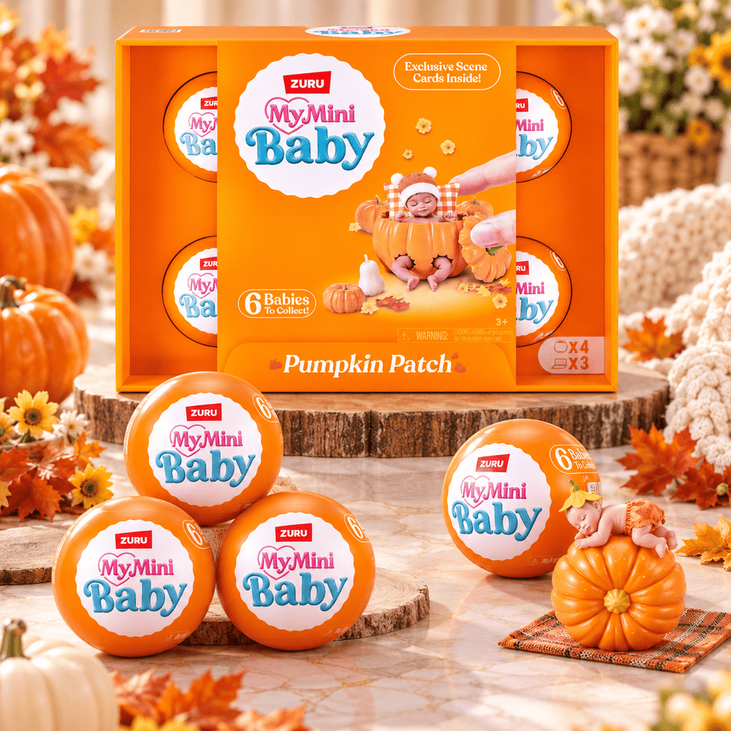 ZURU My Mini Baby Doll Toy – Pumpkin Patch — 4-Pack