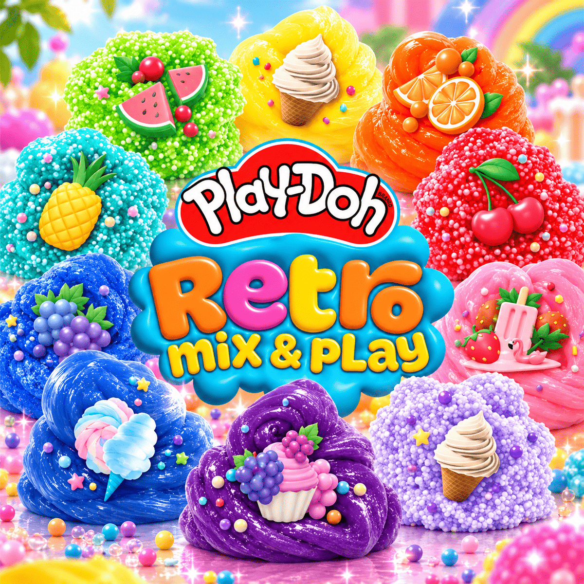 Play-Doh Mix & Play Scented Slimes, 10 pk. — Kawaii