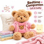 Soft Teddy Bear Stuffed Animals - 11.8'' Teddy Bear Plush Toy Wearing Sweater Birthday Christmas Valentine’s Day Gift for Kids Girlfriend (Pink)