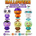 6 Pack Halloween Squishies Toys Slow Rising Squishy Squeeze Toys