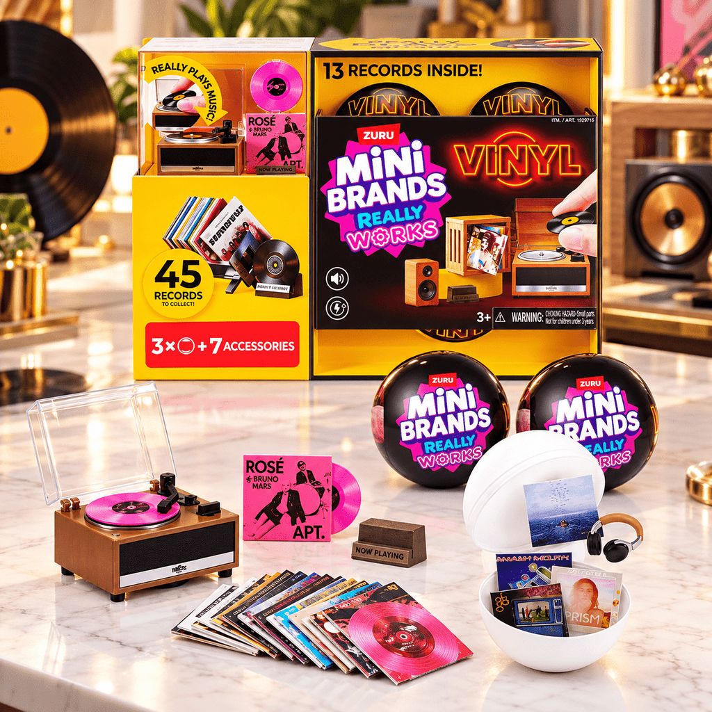 Zuru Mini Brands Mini Vinyls Playset with Three Capsules