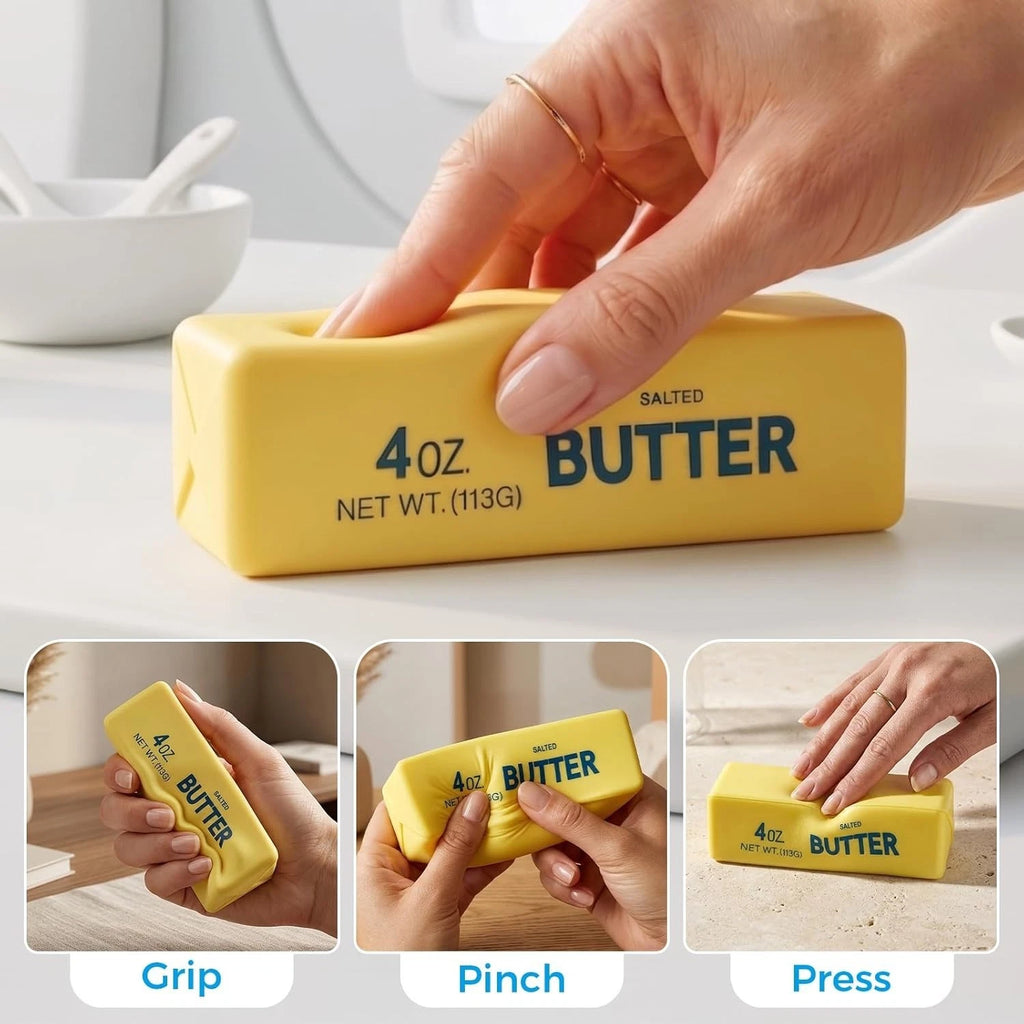 1pc Butter Stick Squishy Fidget Toy Soft Stress Relief ADHD Anxiety Squeeze
