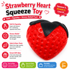 4 PCS Squishy Toy Set – Donut, Apple, Strawberry & Colorful Cube Sensory Squeeze Toys