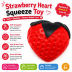 4 PCS Squishy Toy Set – Donut, Apple, Strawberry & Colorful Cube Sensory Squeeze Toys
