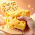 Cheese Squishy Toy - Slow-Rising Cheese Squishy Squeeze Block - Stress Balls for Adults - Stress & Anxiety Relief Fidget Gift - Stress-Relief Set for the Office and Classroom (4PCS)