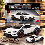 Mattel Brick Shop Hot Wheels Lamborghini Huracán Sterrato Building Toy Kit, 268 Pieces, Collector Set