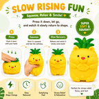 Pineapple Bear Squishy Toy – Cute Squeeze Fidget Toy for Kids & Adults