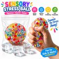 Crunchy Squishy Stress Ball Toys - Squeeze Balls Fidget Toys for Adults - Grape Noisy Squishy Ball for Relieve Stress Crunchy Sensory Toy