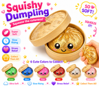 Dumpling Squishy Toys -  Gaint Dumpling Squishy Mystery Box - Assorted Colors - Colorful Squishies Dumplings Stress Balls Toy - Stocking Stuffers with Food Steamer Stretchy Desk Toy
