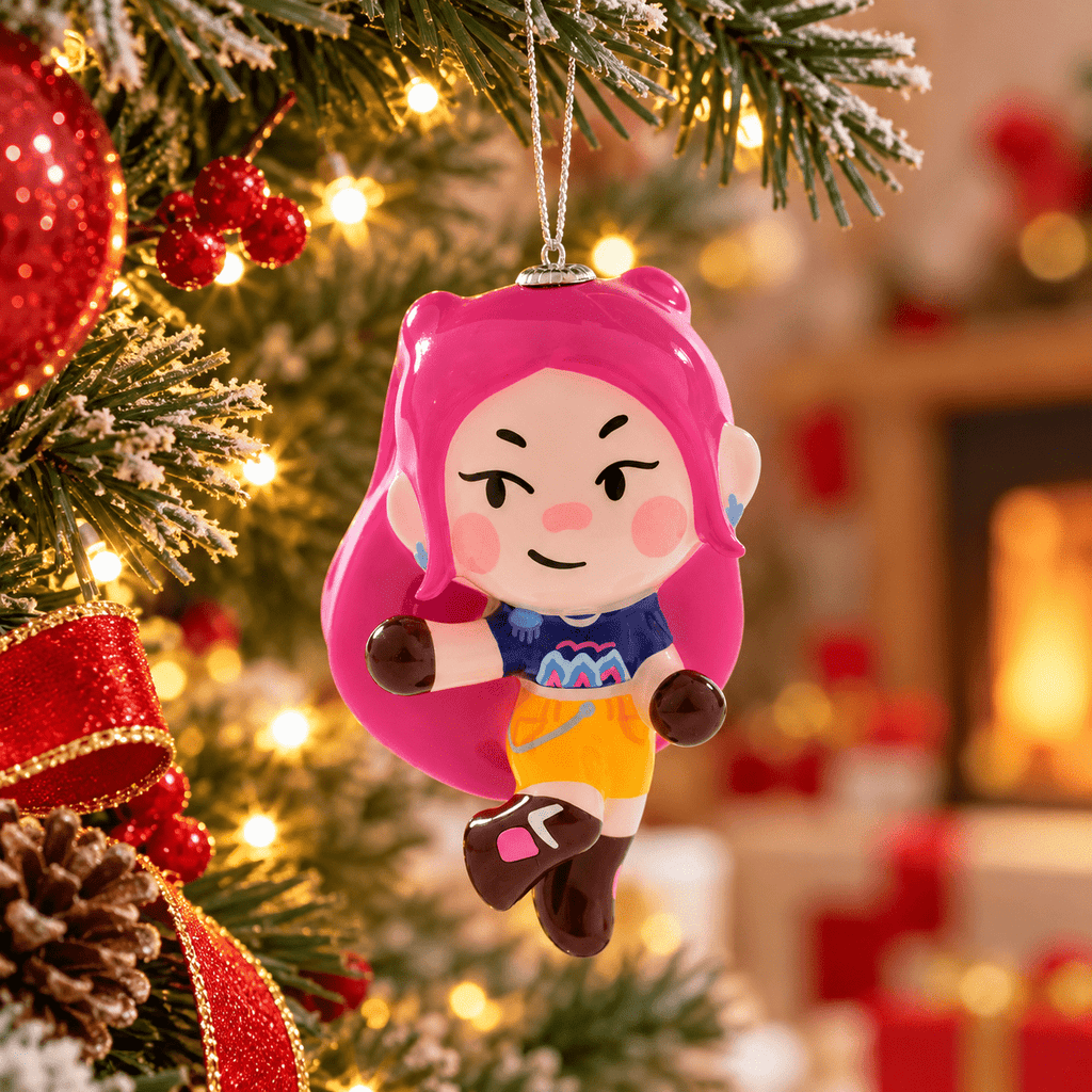KPop Demon Hunters HUNTR/X Character Holiday Tree Decoration – Collectible Ornament, Choose Rumi, Mira or Zoey — Zoey
