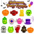 12 Pack Halloween Stress Balls Glitter Squishy Squeeze Toys Sensory Fidget Toys for Kids Stress Relief Halloween Party Favors Halloween Treat Bags Gifts