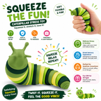 Sensory Slug Fidget Toy-Mini Fidget Slug for Adults & Kids-1Pc Cute Sensory Toy-Party Favor-Toddler Toy Age 3+ Easter Basket Stuffer