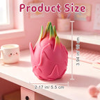 Dragon Fruit Squishy, Realistic Squishys Dragon Fruit Slow Rising Fidget Toy Stress Ball, Soft Squeeze Squishy Stress Relieve Toy, Flexible Squeezable Decompression Gift for Adults