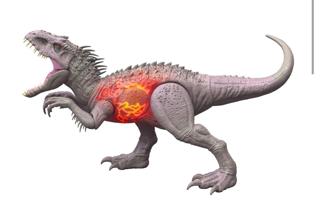 Mattel Jurassic World Damage! Hikaru JLD20 Hoaru Indominus Rex Children's Figure, Dinosaur Toy, Total Length: Approx. 17.7 inches (45 cm), Ages 4 and up, Gray
