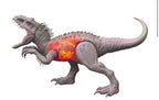 Mattel Jurassic World Damage! Hikaru JLD20 Hoaru Indominus Rex Children's Figure, Dinosaur Toy, Total Length: Approx. 17.7 inches (45 cm), Ages 4 and up, Gray