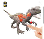 Mattel Jurassic World Damage! Hikaru JLD20 Hoaru Indominus Rex Children's Figure, Dinosaur Toy, Total Length: Approx. 17.7 inches (45 cm), Ages 4 and up, Gray