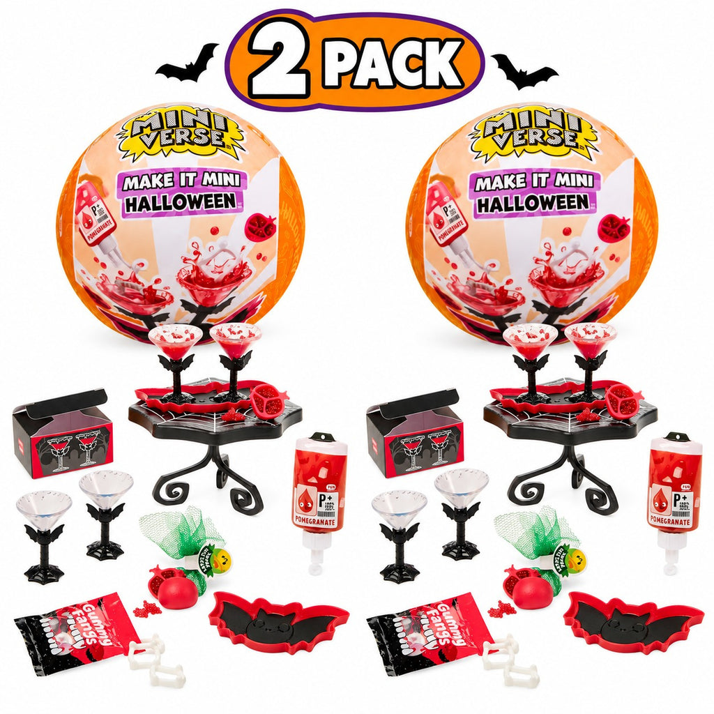 MGA's Miniverse Make It Mini Halloween DIY Mini Collectibles, Pack of 2