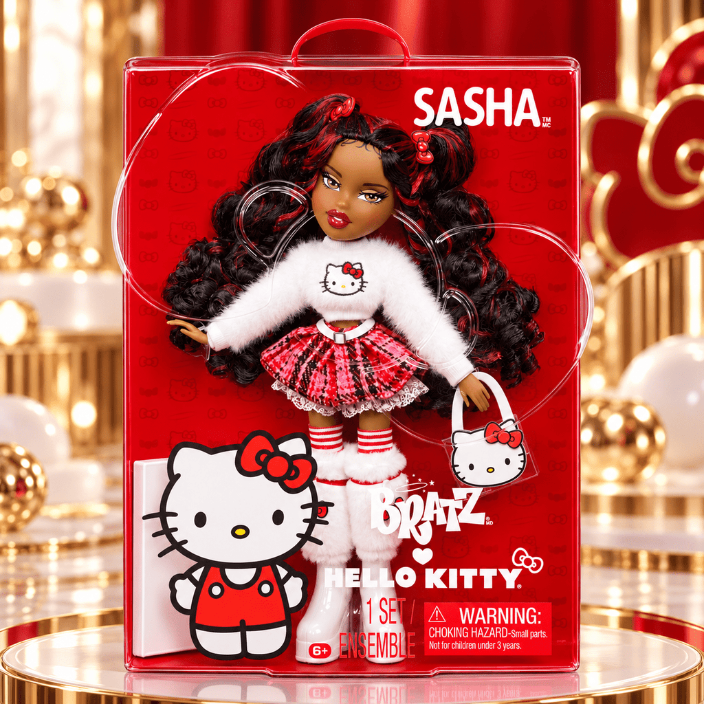 Bratz x Hello Kitty Sasha Fashion Doll with Outfit and Accessories
