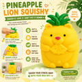 Pineapple Bear Squishy Toy – Cute Squeeze Fidget Toy for Kids & Adults