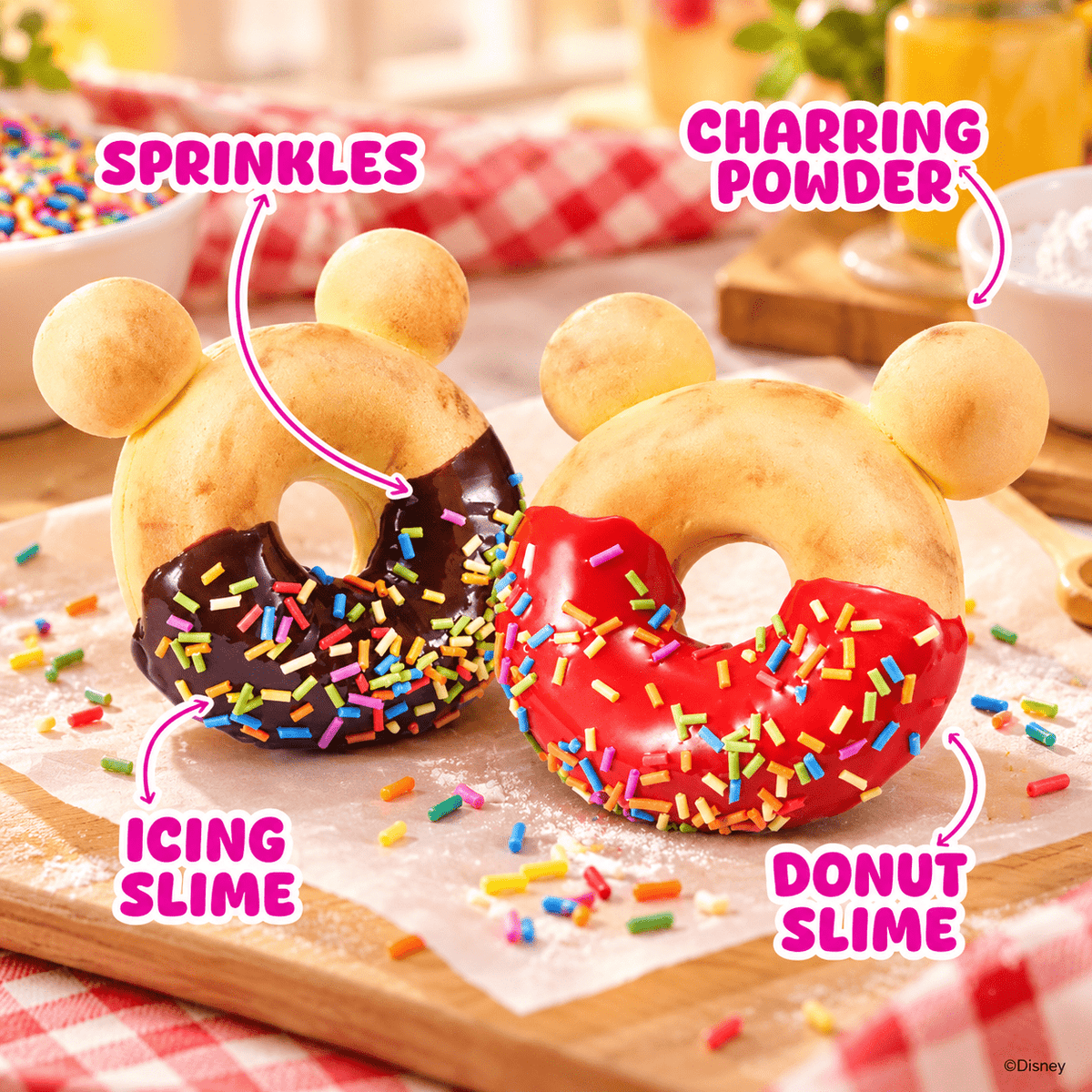 Slime Mart Disney Shopping Bag Winnie the Pooh Donuts by ZURU – DIY Slime Kit, Pack of 2 — 2 Pack