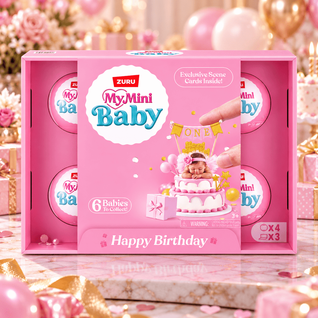 ZURU My Mini Baby Birthday Series 1 Miniature Collectible Toy — 4-Pack