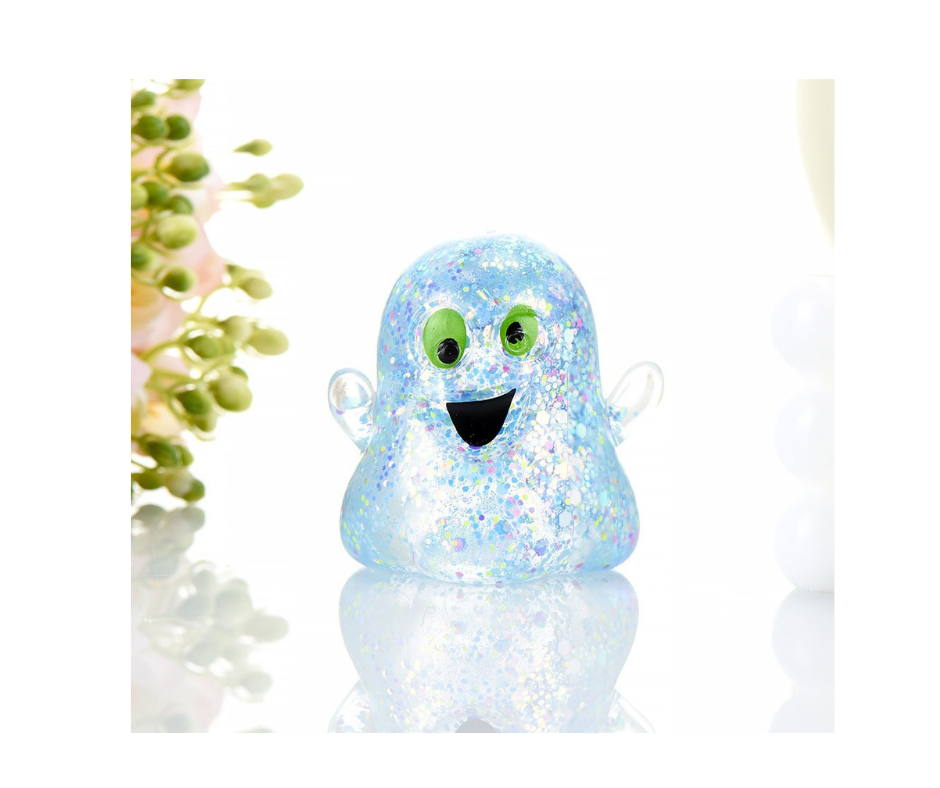 7cm Halloween Glow-in-the-Dark Ghost TPR Squishy Fidget Toy