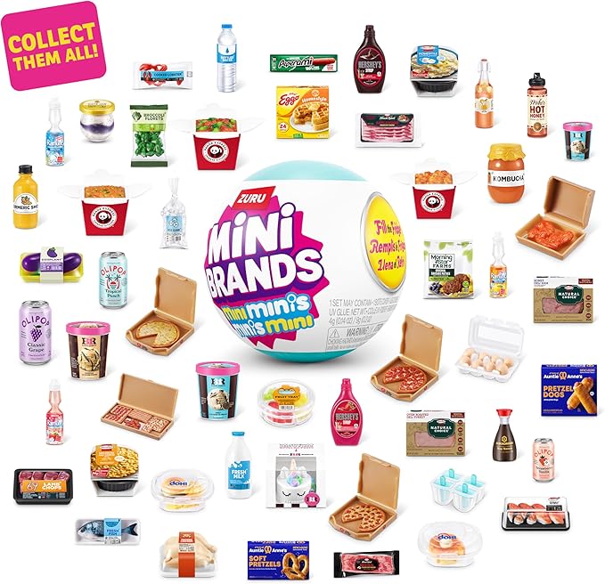 ZURU Mini Brands Fill the Fridge Mini Fridge Playset 1 Fridge 2 Capsules