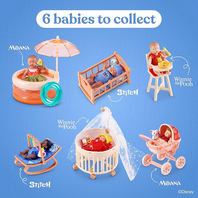 Mini Brands Home Books My Mini Baby Disney Mystery Capsule Toy Bundle