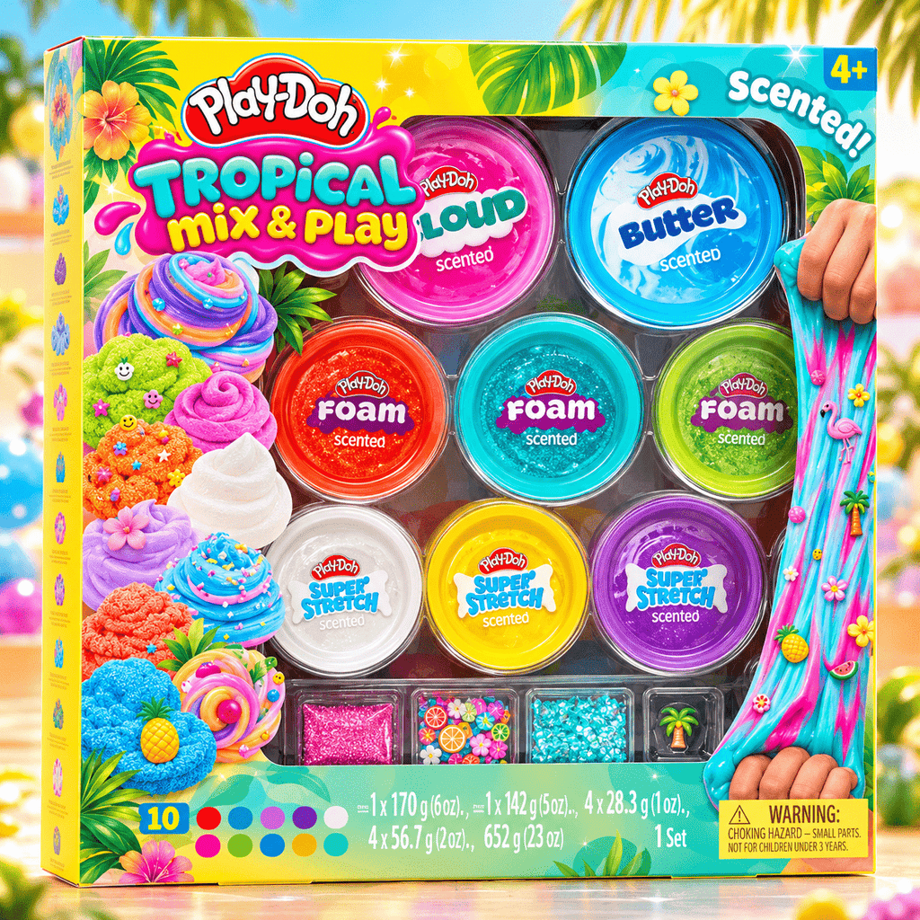 Play-Doh Mix & Play Scented Slimes, 10 pk. — Tropical