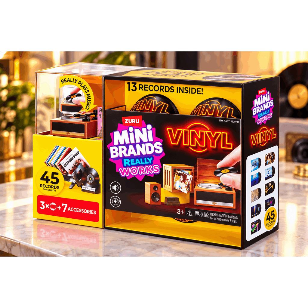 Zuru Mini Brands Mini Vinyls Playset with Three Capsules