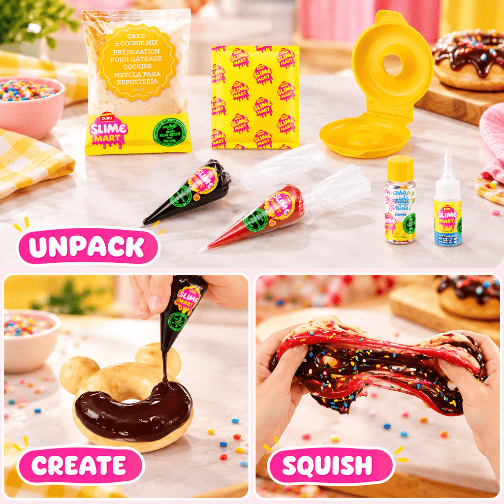 Slime Mart Disney Shopping Bag Winnie the Pooh Donuts by ZURU – DIY Slime Kit, Pack of 2 — 2 Pack