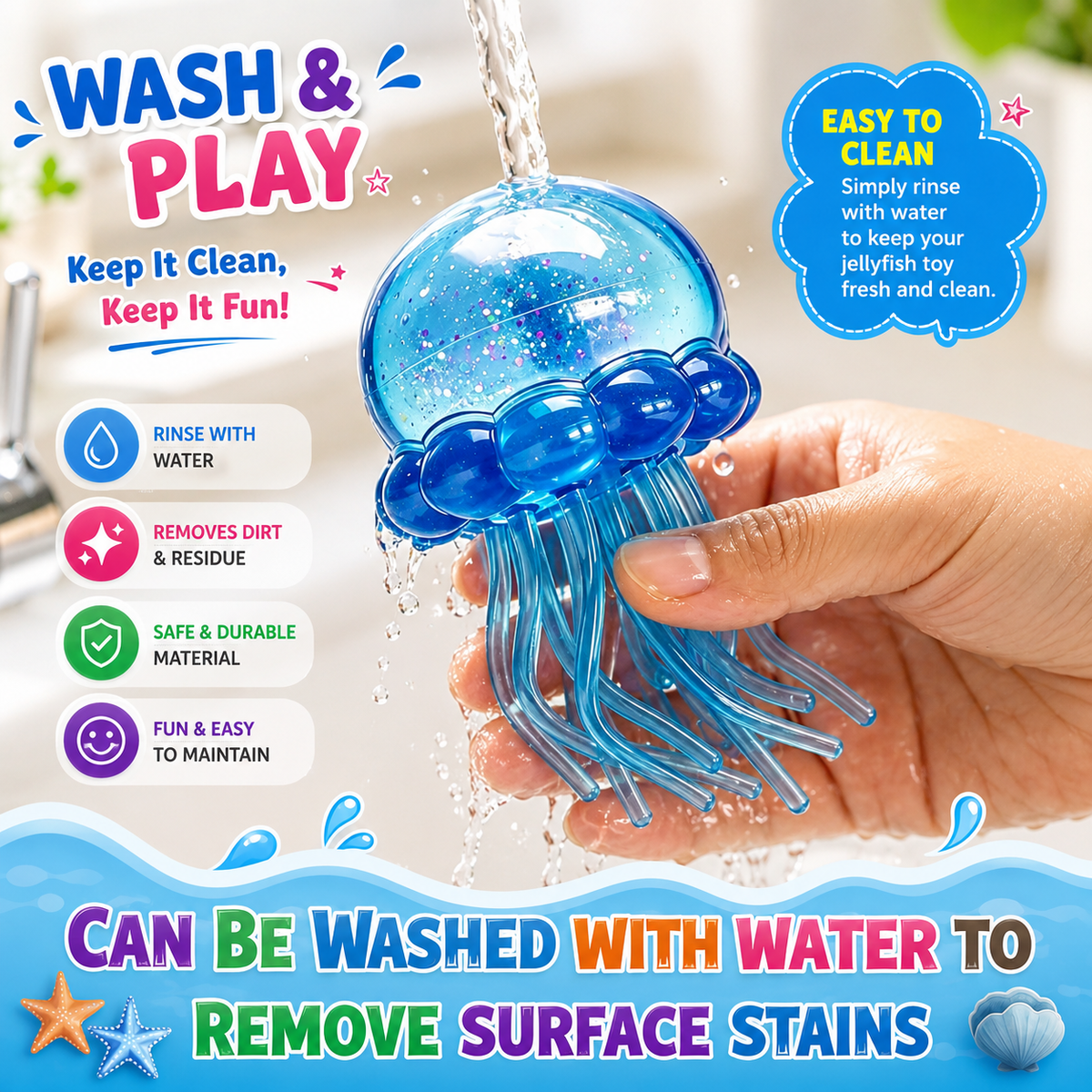 2Pcs Jellyfish Squeeze Toys – Cute Malt Sugar Ball Sensory Fidget Toys