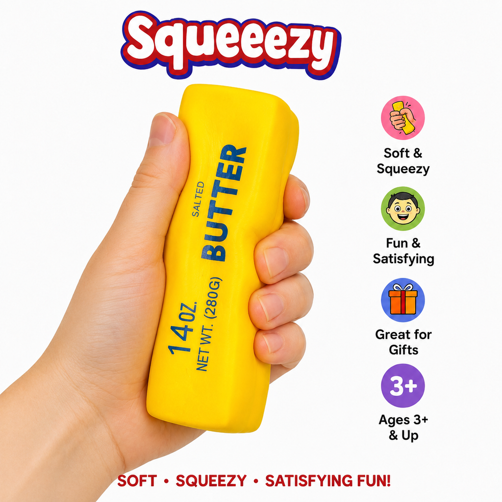 Butter Squishy Toy – Soft Slow Rising Sensory Fidget Squeeze Toy for Kids & Adults