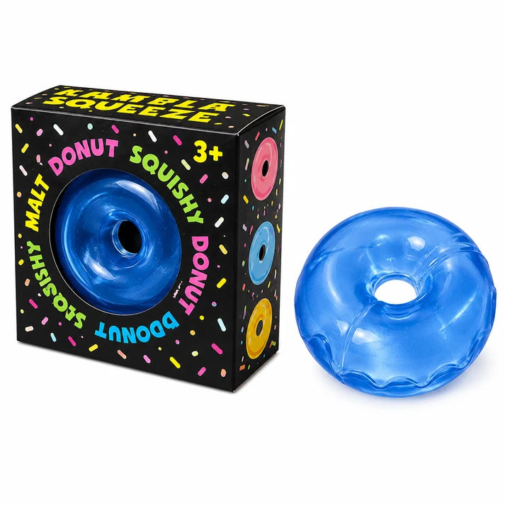 4 PCS Squishy Toy Set Baby Donut Coconut Cube Soft Squeeze Sensory Fidget Toys
