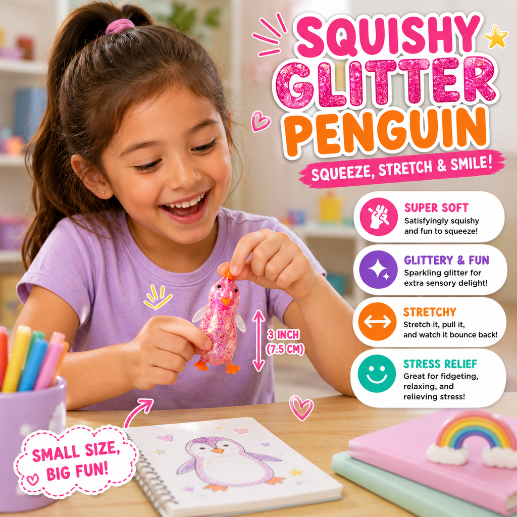 Cute Duck Squishy Sugar Stress Ball,Soft Duck Stress Relief Sugar Ball Toys and Moldable Slow Rise Relaxing Sensory Fidget Stress for Anxiety Relief(Pink)
