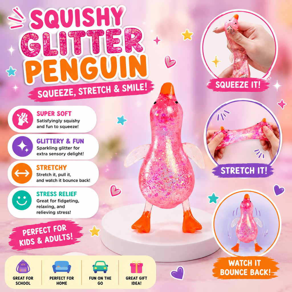 Cute Duck Squishy Sugar Stress Ball,Soft Duck Stress Relief Sugar Ball Toys and Moldable Slow Rise Relaxing Sensory Fidget Stress for Anxiety Relief(Pink)