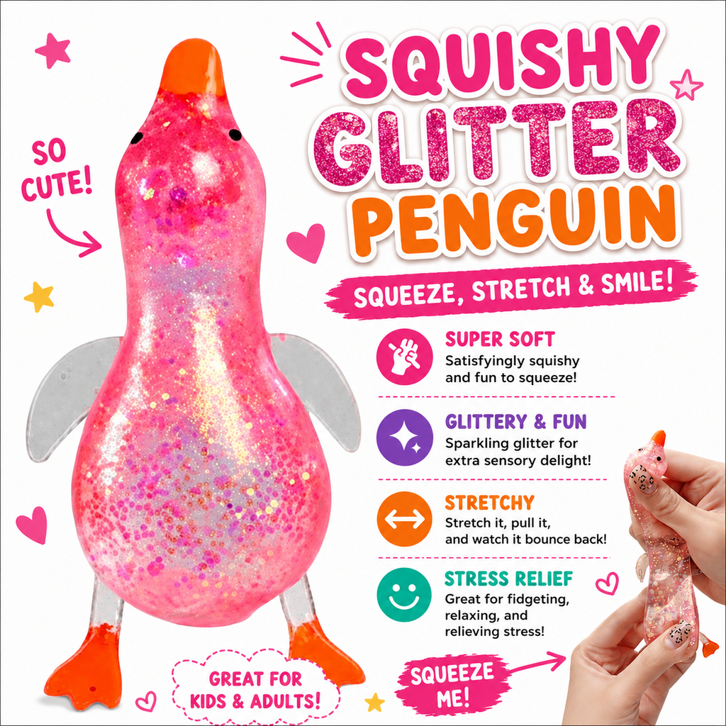 Cute Duck Squishy Sugar Stress Ball,Soft Duck Stress Relief Sugar Ball Toys and Moldable Slow Rise Relaxing Sensory Fidget Stress for Anxiety Relief(Pink)