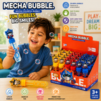 Transform Robot Party Favors Bubble Wands for Kids Rescue Robot Bubbles Birthday Party Supplies Goody Bag Stuffers Bubble Toy 24 pcs