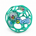 Oball Easy-Grasp Rattle BPA-Free Infant Toy in Teal - Age Newborn and up - 4 Inches