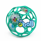 Oball Easy-Grasp Rattle BPA-Free Infant Toy in Teal - Age Newborn and up - 4 Inches