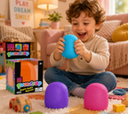Kiddo Toy World NeeDoh Gumdrop - Textured Sensory Toy with Super Solid Squish - 2.5" Tall - Colors May Vary (Pack of 1)